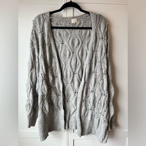 Open front cardigan